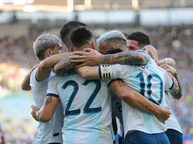Argentina Copa America Team Celebration