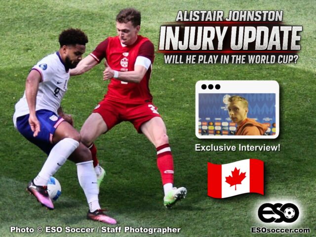 CNMT Canada national soccer team player number 2 Alister Johnson Video Interview