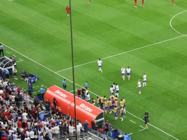 USA Celebrate Goal vs Bolivia