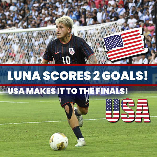 Luna Scores 2 Goals - USA Makes It To The Finals